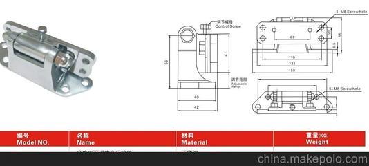供應(yīng)YL-720可調(diào)式門合頁、不銹鋼鉸鏈(鋅合金) 玉龍制冷(圖)圖片,供應(yīng)YL-720可調(diào)式門合頁、不銹鋼鉸鏈(鋅合金) 玉龍制冷(圖)圖片大全,玉環(huán)縣玉龍制冷機械廠-1-